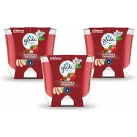 Glade 3 x - Geurkaars Appel Kaneel - 100% Raapzaadwas - 204 g - Voordeelverpakking - 3 stuks