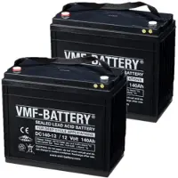 VMF 2 stuks: DC140-12 AGM Deep Cycle accu's (12V, 140 Ah, T5 terminal)