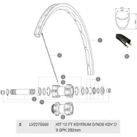 Mavic Ksyrium Disc Voorste Spaken 12 Eenheden