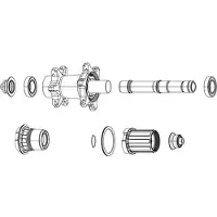 Zipp Zm2 Rear Set Axle End Cap Bus