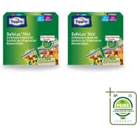 Toppits 2 x – Safeloc Mini Zip-Zakjes – 40 Zakjes - Grootverpakking - Vaatwasstrips - Mini Zakjes - Lekvrij - Herbruikbaar - Scheurvast - Droog