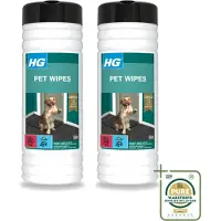 Hg 2 x - Pet Wipes - Doekjes Voor Huisdieren - 50 Doekjes - Wasstrips - Huisdierdoekjes - Reinigen Huisdier - Doekjes Voor Huisdieren - Huisdier Reinigen - Doekjes Voor Huisdieren Tussen Baden
