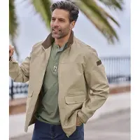 Atlas For Men - Tussenseizoensjas van twill - Heren - Verkrijgbaar in grote maten - XXL