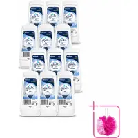 Glade 12 x - Gel - Pure Clean Linen - 150 g - Bulkverpakking - Luchtverfrisser - Douchemop - Linnengeur