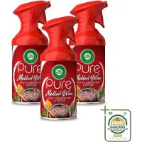 Air Wick 3 x – Luchtverfrisser Spray – Pure Mulled Wine – 250 ml - Wasstrips - Luchtverfrisser - Warme Geur - Mulled Wine - Gezellige Sfeer - Wintergeur