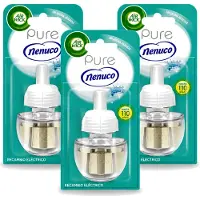 Air Wick 3 x - Luchtverfrisser Navulling - Pure Nenuco - Elektrische Geurverspreider - 19 ml - Voordeelverpakking - 3 stuks