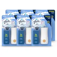Glade 6 x - Houder Touch & Fresh - Pure Clean Linen - 10 ml - Voordeelverpakking - 6 stuks
