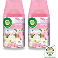 Air Wick 2 x - Luchtverfrisser Navulling - Magnolia & Kersenbloesem - Automatische Spray - 250 ml - Wasstrips - Luchtverfrisser - Geur - Geurverwijdering - Bloemige Geur - Frisheid