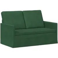 vidaXL - 2-zitsbank - Jungle - Groen - 130 - x - 81 - x - 82 - cm - Corduroy - stof