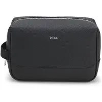 BOSS Toilettas van glad materiaal met nappalook