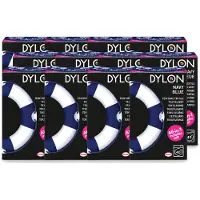 Dylon 12 x - Textielverf - Navy Blue - All-in-One - Inclusief Zout - 350g - Voordeelverpakking - 12 stuks