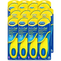 Scholl 12 x - Inlegzolen - ActivGel - Maat 35.5 - 40.5 - 1 Paar Inlegzolen - Voordeelverpakking - 12 stuks