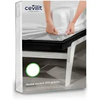 Cevilit Modal Stretch 250 Grams Hoeslaken - Wit - 140x200 cm