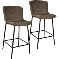 DS4U - Vera barkruk 65 cm - Set van 2 - Groen - Stof