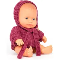 Miniland European Dressed Baby Boy Doll 21 Cm Roze Kinderen