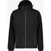Kjelvik softshell heren outdoor jas zwart maat S