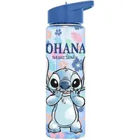 K-KIDS Disney Lilo & Waterfles - Drinkfles - Transparant / Blauw - 600 ml. - 1 Stuks