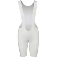 Agu SIX6 - Bibshort Dames - Duurzame Fietsbroek - Ongeverfd - Met Zeem - Gerecycled Polyester - Wit - Plat gestikte naden - Siliconen gripper