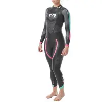 Tyr Hurricane Cat 5 Dames Neopreen Triathlon Wetsuit Zwart/Blauw/Roze || Maat: M/L