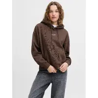 JJXX Sweatshirt 'JXStudio Vesterbro' donkerbruin / wit