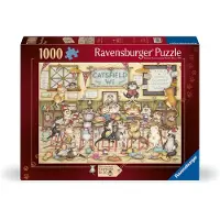 Ravensburger Crazy Cats At the WI Puzzel 1000 Stukjes | Vintage Collection | Legpuzzel voor Volwassenen