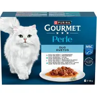 Purina Gourmet Perle Laminas Saus Pak Natvoer Voor Katten 10x8x85g