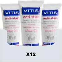 Vitis 12x Tandpasta Anti-Stain 50 ml