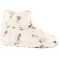 Thu!s hoge dames pluche pantoffels beige maat 41