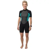 O'Neill Reactor-2 2 Mm Spring Dames Shorty Met Korte Mouwen En Rits Op De Rug