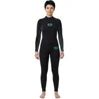 Ocean & Earth Surf School 3 Mm Dames Neopreen Wetsuit Met Lange Mouwen En Rugrits