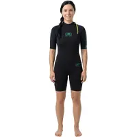 Ocean & Earth Surf School Springy 2 Mm Dames Shorty Met Korte Mouwen En Rits Op De Rug