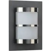 ALBERT LEUCHTEN Antraciet wandlamp buiten Hemisphere RVS