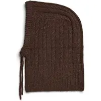 Pieces Pcnambi Kabelgebreid Bivakmuts Dames Bruin ONE SIZE