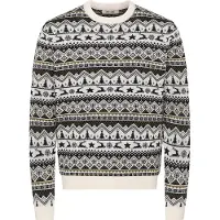 Only & Sons Trui 'ONSX-MAS 2' olijfgroen / zwart / wolwit