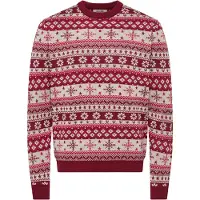 Only & Sons Trui 'ONSX-MAS 2' crème / robijnrood / cranberry