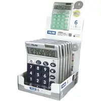 Milan Silver 10-digit 6-pack Calculator