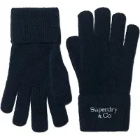 Superdry Heritage Rib Knit Handschoenen Normale Pasvorm Blauw Grootte: 1SIZE