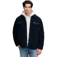 Superdry Retro Fleece Overshirt Overhemd Met Lange Mouwen
