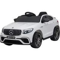 HOMCOM Kinderauto, elektrische auto, model Mercedes-Benz, met afstandsbediening, MP3-functie, gemaakt van PP, verkrijgbaar in 2 kleuren