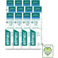 Elmex 12 x - Tandpasta - Sensitive Professional - Gentle Whitening - 75 ml - Grootverpakking - Vaatwasstrips - Gevoelige Tanden - Tandpasta - Whitening - Pro-Argin - Tandgevoeligheid