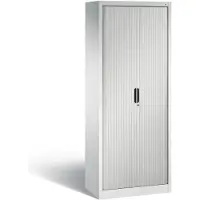 C+P Omnispace rolluikkast, 5 OH, afsluitbaar, B 800 x D 420 x H 1980 mm, staal/kunststof, lichtgrijs