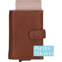 Double-D A-Serie Creditcard etui - Cognac