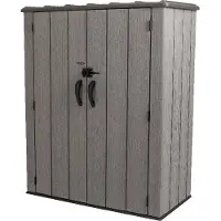 Lifetime verticale opbergschuur ruw gezaagd, opbergschuur ruw gezaagd 60209 - 1500 l, weerbestendig