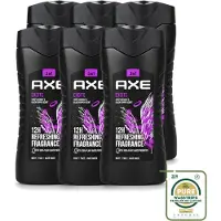 Axe 6 x – Douchegel – Excite - 250 ml - Wasstrips - Douchegel - Douchegel Zwarte Peper Kokosnoot - Douchegel Voor Mannen - Douchegel Kruidige Geur - Douchegel Warm En Fris
