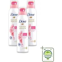 Dove 3 x – Douchefoam – Rose Oil – 200 ml - Grootverpakking - Vaatwasstrips - Douchefoam - Rozenolie - Huidverzorging - Hydratatie - Schuim