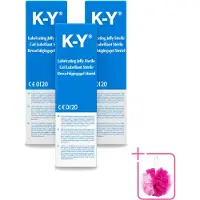 K-Y 3 x - Bevochtigingsgel - Waterbasis Glijmiddel - Hydraterend & Verzachtend - 82 g - Bulkverpakking - Bevochtigingsgel - Douchemop - Glijmiddel
