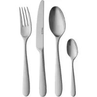 Sola - Bestekset - 6 persoons - 24 delig - RVS - Nordica mat - 6 / 24|Maat: