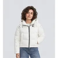 Blauer Dames Witte gewatteerde Gloria-jas (S), Casual, Polyamide 26WBLDC02071