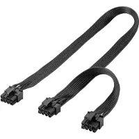 Goobay Power Supply Cable 8-Pin Male to Dual 6+2 Male for PCIe