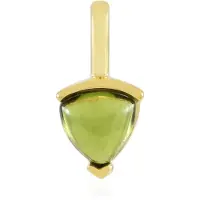 Cavill - Vesuvianiet Hanger 0,814 ct Trilliant Cabochon - 925 Sterling Zilver Verguld - Modern Italiaans Edelsteen Sieraad - Luxe & Verfijnd